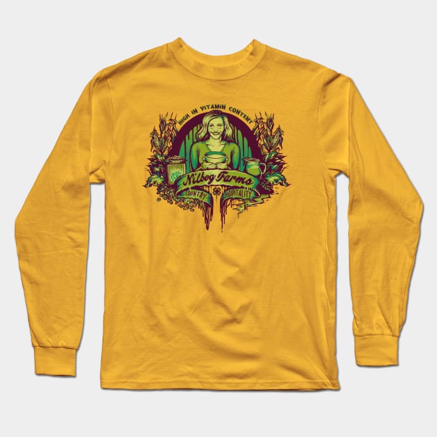 Nilbog Farms Long Sleeve T-Shirt by MeganLara